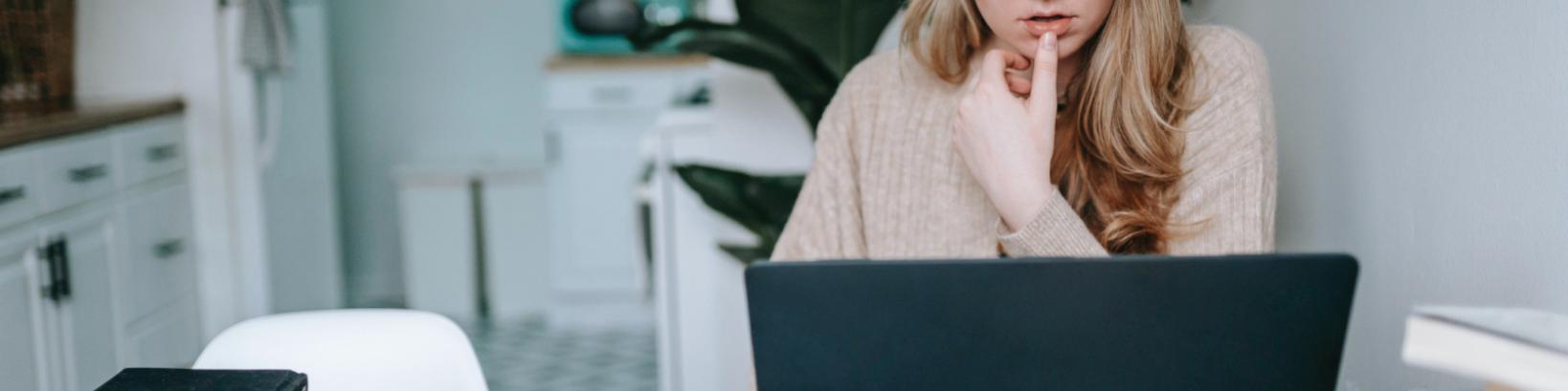 Woman at homeworking